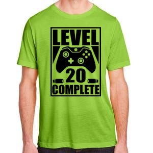 Level 20 Complete Gaming 20th Birthday Adult ChromaSoft Performance T-Shirt