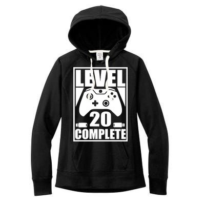 Level 20 Complete Gaming 20th Birthday Women's Fleece Hoodie