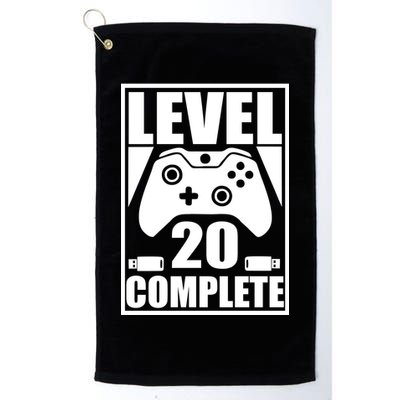 Level 20 Complete Gaming 20th Birthday Golf Towel