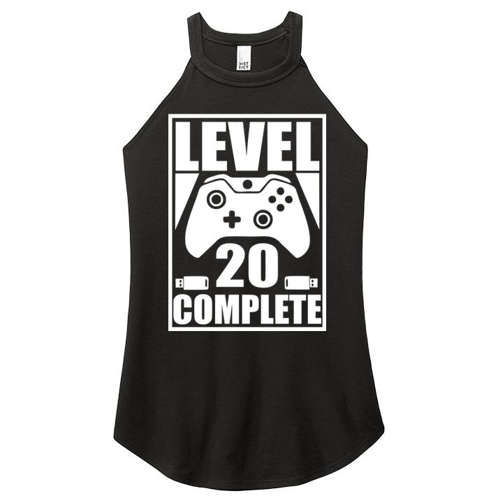 Level 20 Complete Gaming 20th Birthday Women's Perfect Tri Rocker Tank