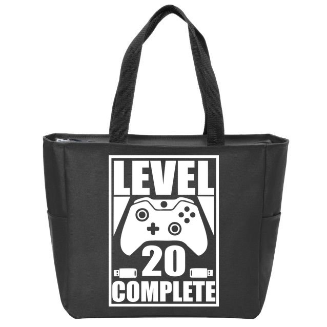 Level 20 Complete Gaming 20th Birthday Zip Tote Bag