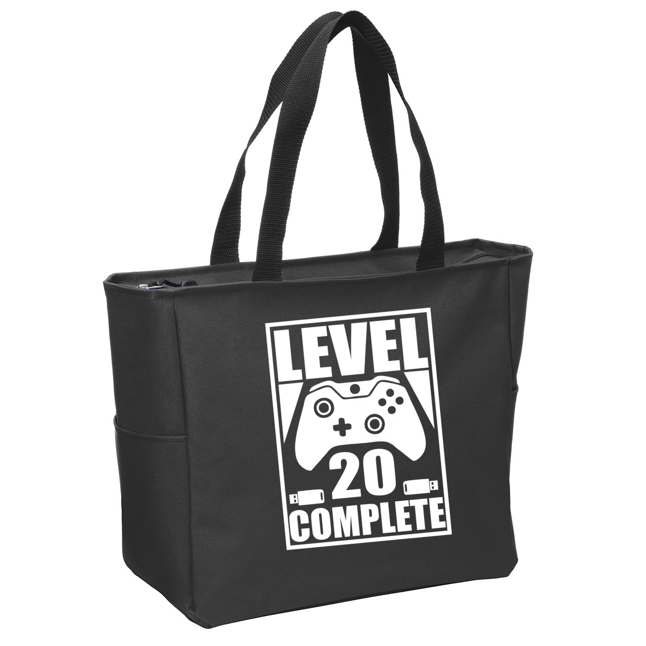 Level 20 Complete Gaming 20th Birthday Zip Tote Bag