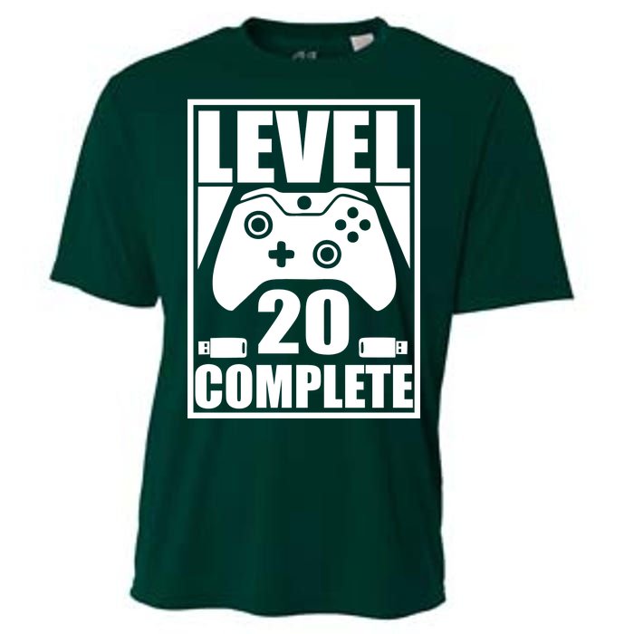 Level 20 Complete Gaming 20th Birthday Cooling Performance Crew T-Shirt