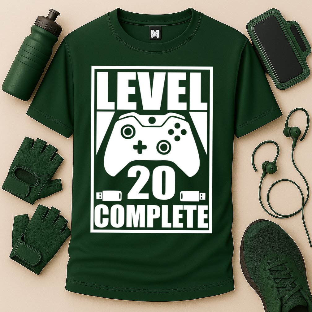 Level 20 Complete Gaming 20th Birthday Performance Shirt