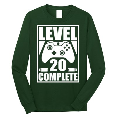 Level 20 Complete Gaming 20th Birthday Long Sleeve Shirt