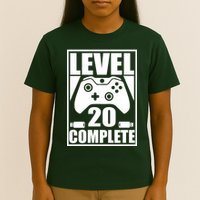 Level 20 Complete Gaming 20th Birthday T-Shirt