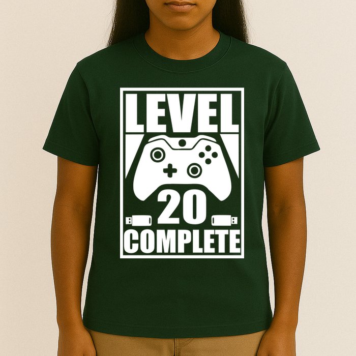 Level 20 Complete Gaming 20th Birthday T-Shirt