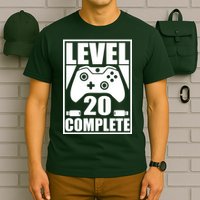Level 20 Complete Gaming 20th Birthday T-Shirt