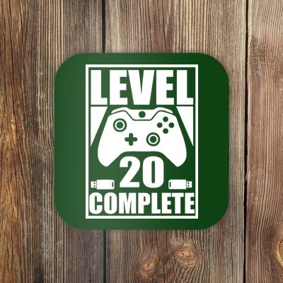 Level 20 Complete Gaming 20th Birthday Coaster