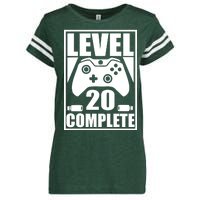 Level 20 Complete Gaming 20th Birthday Enza Ladies Jersey Football T-Shirt