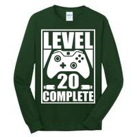 Level 20 Complete Gaming 20th Birthday Tall Long Sleeve T-Shirt