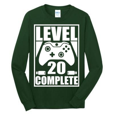 Level 20 Complete Gaming 20th Birthday Tall Long Sleeve T-Shirt