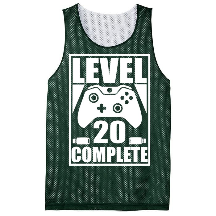 Level 20 Complete Gaming 20th Birthday Mesh Reversible Basketball Jersey Tank