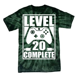 Level 20 Complete Gaming 20th Birthday Tie-Dye T-Shirt