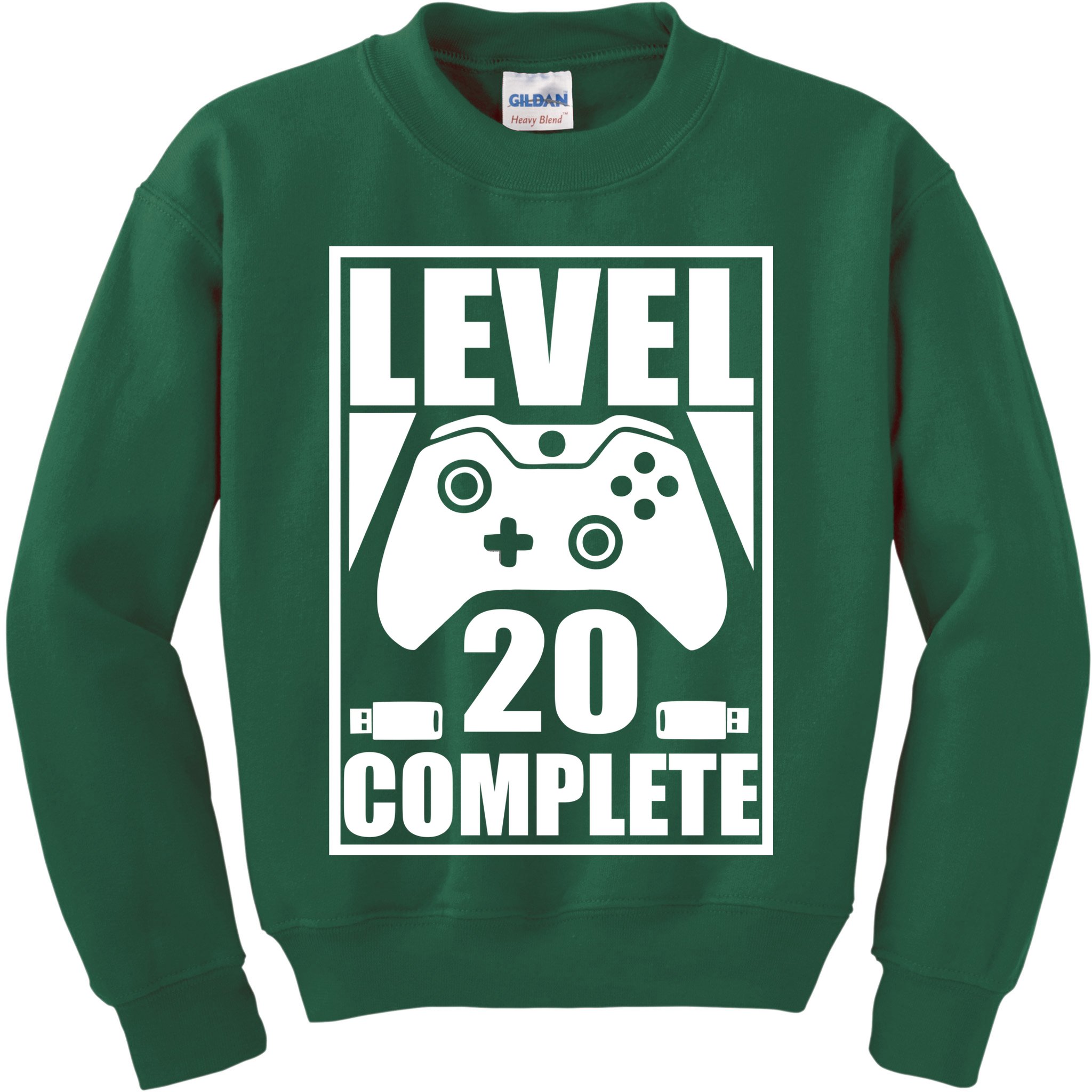 Level 20 Complete Gaming 20th Birthday Kids Sweatshirt