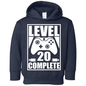 Level 20 Complete Gaming 20th Birthday Toddler Hoodie