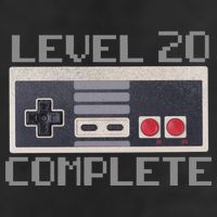 Level 20 Complete Retro Gamer 20th Birthday Adult Drive Performance Visor