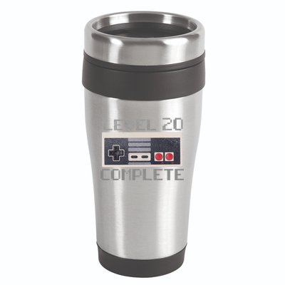 Level 20 Complete Retro Gamer 20th Birthday 16oz Travel Tumbler