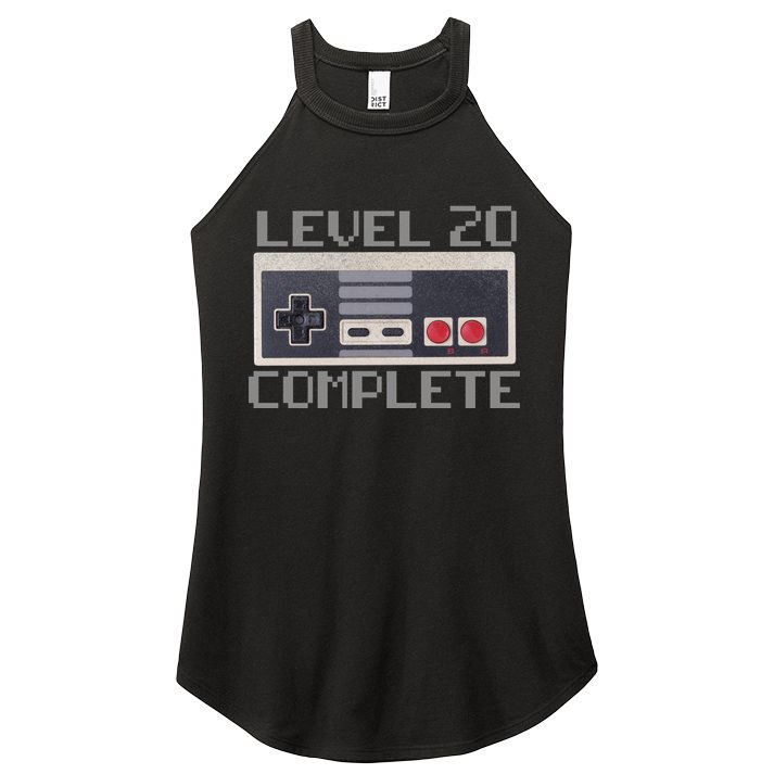 Level 20 Complete Retro Gamer 20th Birthday Women's Perfect Tri Rocker Tank