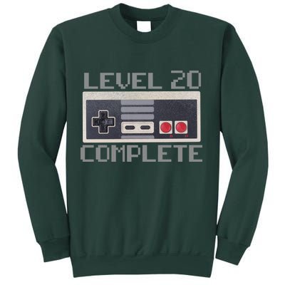 Level 20 Complete Retro Gamer 20th Birthday Sweatshirt