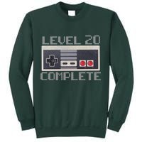 Level 20 Complete Retro Gamer 20th Birthday Sweatshirt