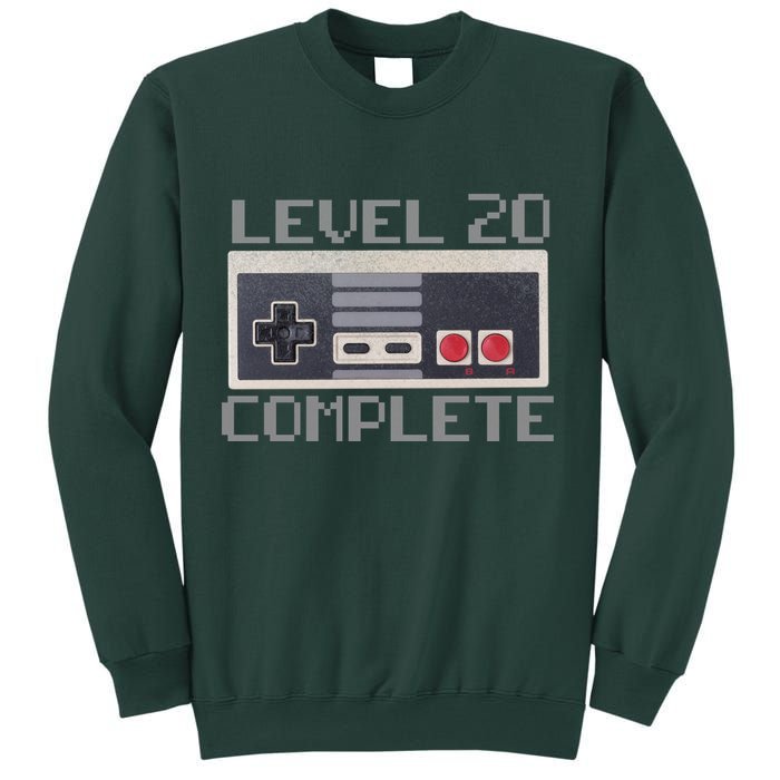 Level 20 Complete Retro Gamer 20th Birthday Sweatshirt
