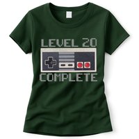 Level 20 Complete Retro Gamer 20th Birthday Womens T-Shirt