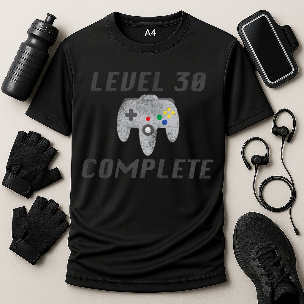 Level 30 Complete 30th Birthday Cooling Performance Crew T-Shirt