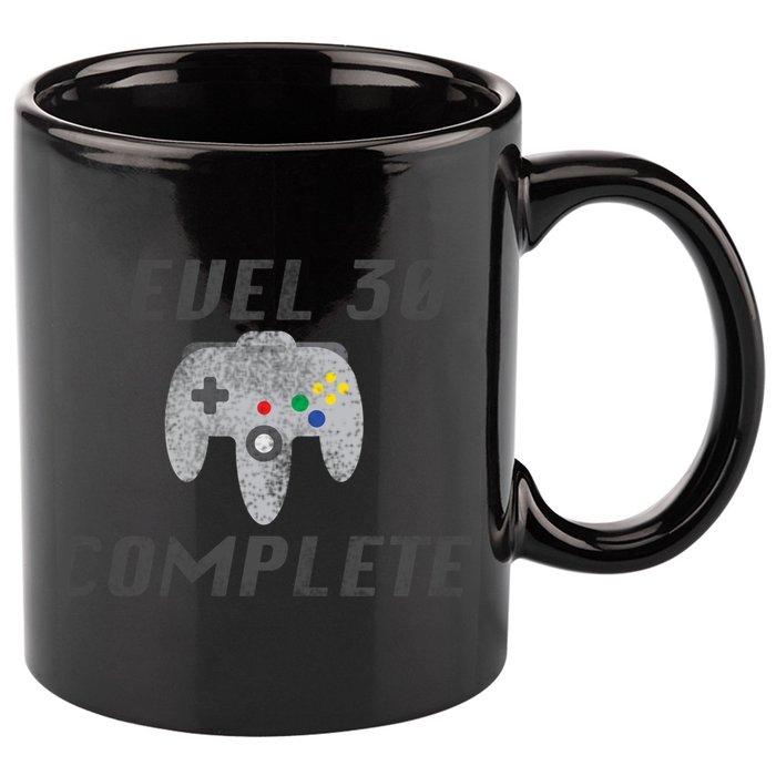 Level 30 Complete 30th Birthday 11oz C Handle Ceramic Mug