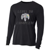 Level 30 Complete 30th Birthday Cooling Performance Long Sleeve Crew