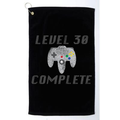 Level 30 Complete 30th Birthday Golf Towel