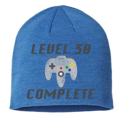 Level 30 Complete 30th Birthday Sustainable Beanie