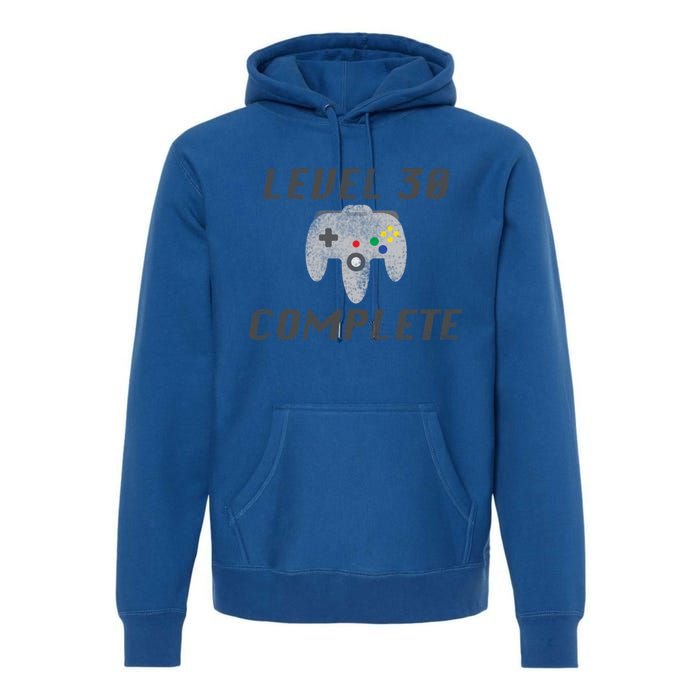 Level 30 Complete 30th Birthday Premium Hoodie