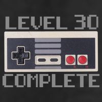 Level 30 Complete Retro Gamer 30th Birthday Adult Drive Performance Visor