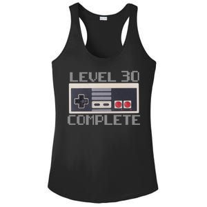 Level 30 Complete Retro Gamer 30th Birthday Ladies PosiCharge Competitor Racerback Tank