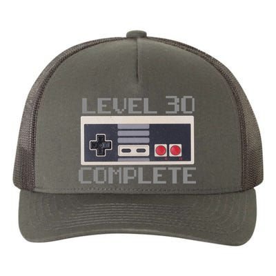 Level 30 Complete Retro Gamer 30th Birthday Yupoong Adult 5-Panel Trucker Hat