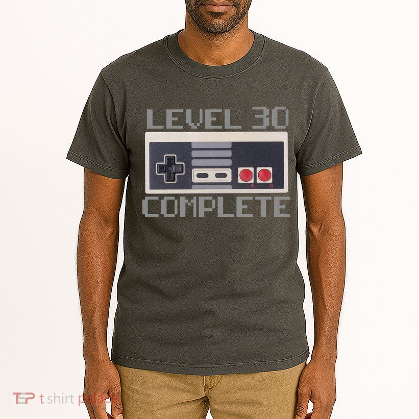 Level 30 Complete Retro Gamer 30th Birthday Tall T-Shirt