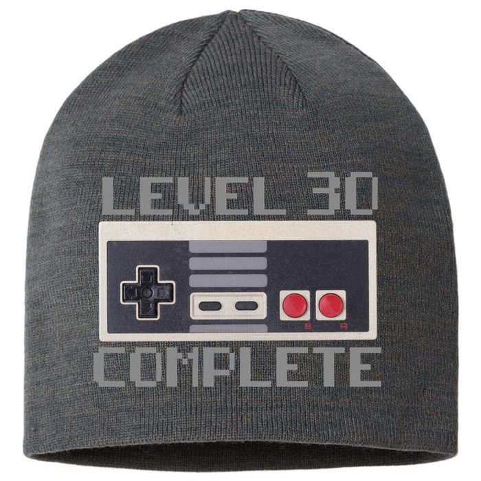 Level 30 Complete Retro Gamer 30th Birthday Sustainable Beanie