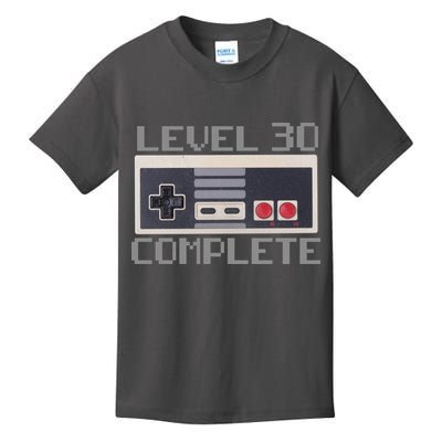Level 30 Complete Retro Gamer 30th Birthday Kids T-Shirt