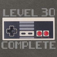 Level 30 Complete Retro Gamer 30th Birthday Cotton Canvas Backpack
