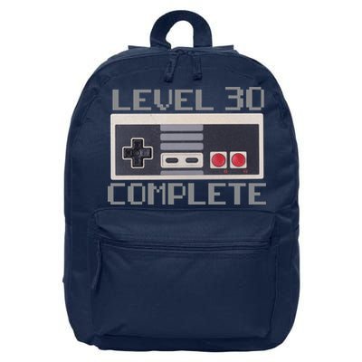 Level 30 Complete Retro Gamer 30th Birthday 16 in Basic Backpack