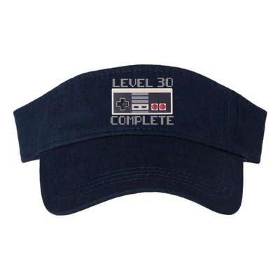 Level 30 Complete Retro Gamer 30th Birthday Valucap Bio-Washed Visor