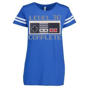 Level 30 Complete Retro Gamer 30th Birthday Enza Ladies Jersey Football T-Shirt