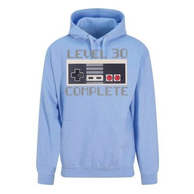 Level 30 Complete Retro Gamer 30th Birthday Unisex Surf Hoodie