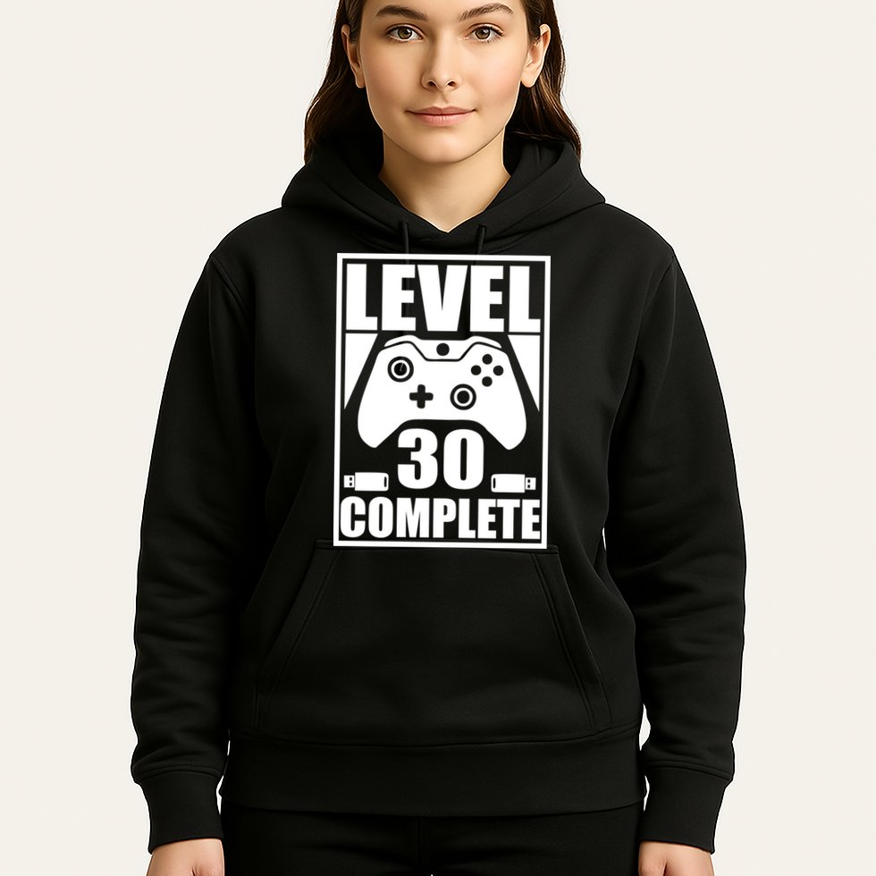 Level 30 Complete Video Gamer 30th Birthday Hoodie