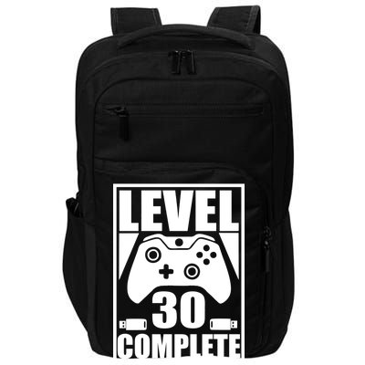 Level 30 Complete Video Gamer 30th Birthday Impact Tech Backpack