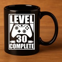Level 30 Complete Video Gamer 30th Birthday 11oz C Handle Ceramic Mug