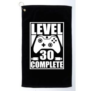 Level 30 Complete Video Gamer 30th Birthday Platinum Collection Golf Towel