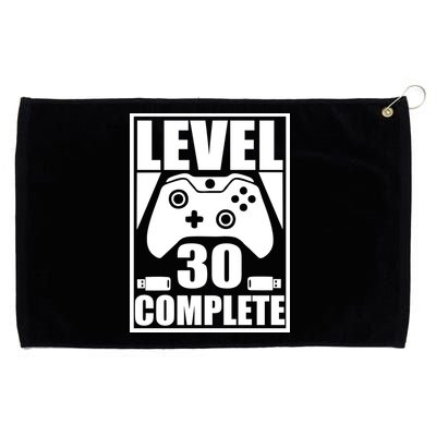 Level 30 Complete Video Gamer 30th Birthday Grommeted Golf Towel