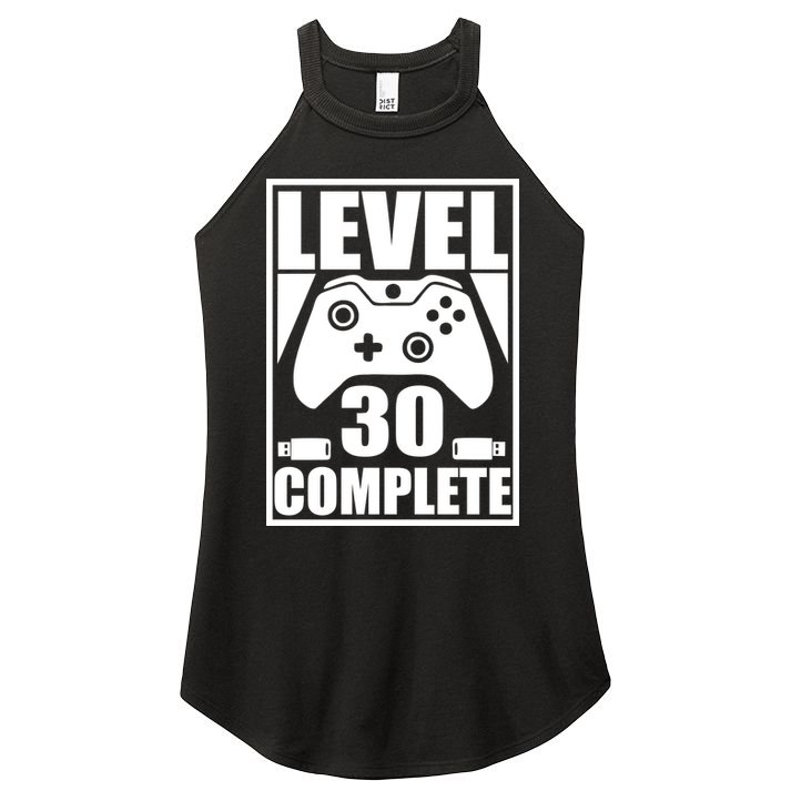 Level 30 Complete Video Gamer 30th Birthday Women's Perfect Tri Rocker Tank